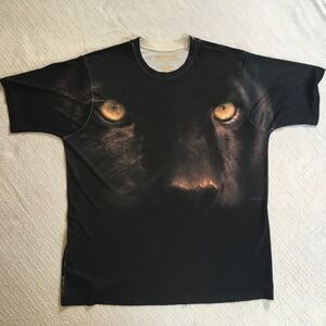 Get A Life Black Panther Graphic Print T-Shirt Mens XL Short Sleeve‎